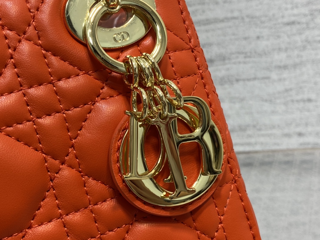 Mini Lady Dior Bag Red Cannage Lambskin